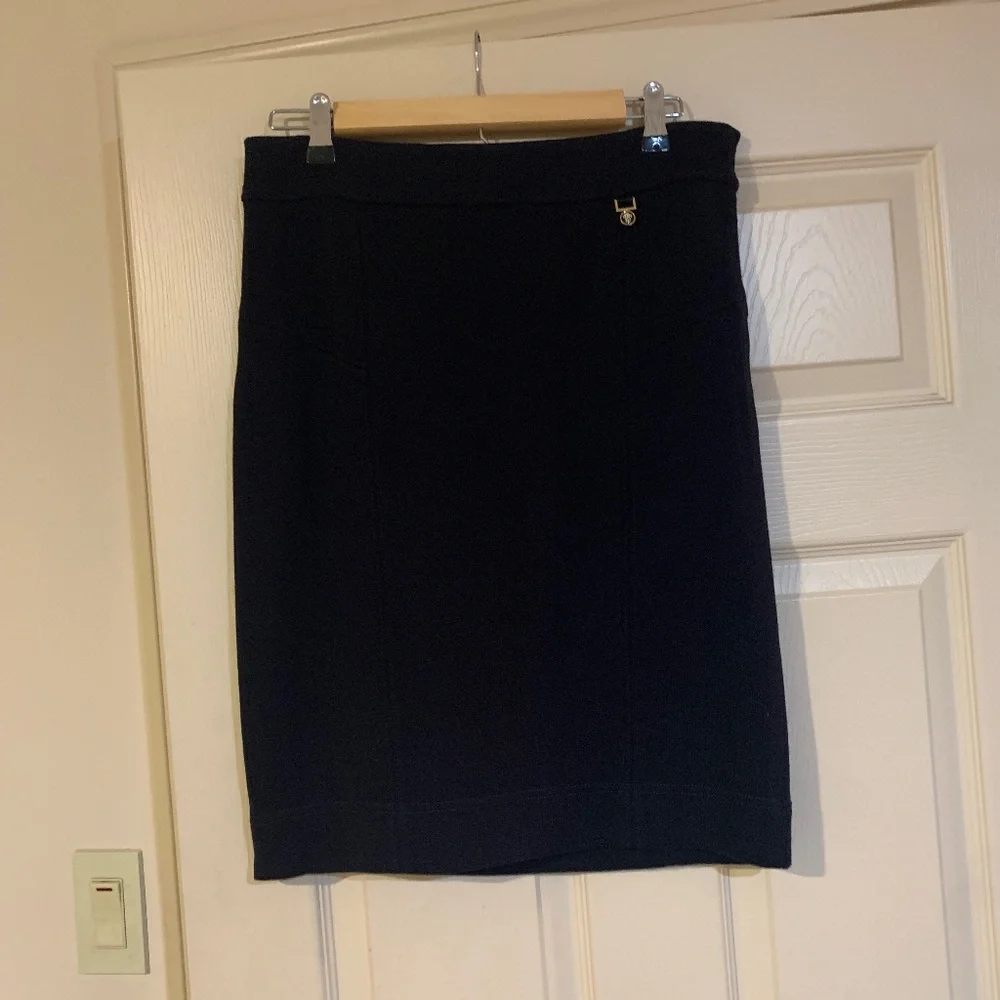 Tory Burch Navy Blue Knit Skirt sz S